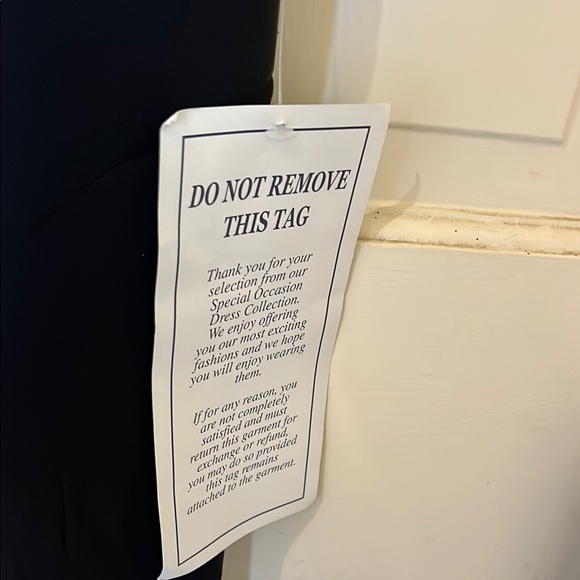 ELEGANT, Black, SILK Dress with Beaded Overlay.  Perfect for evening wear. - Picture 9 of 10